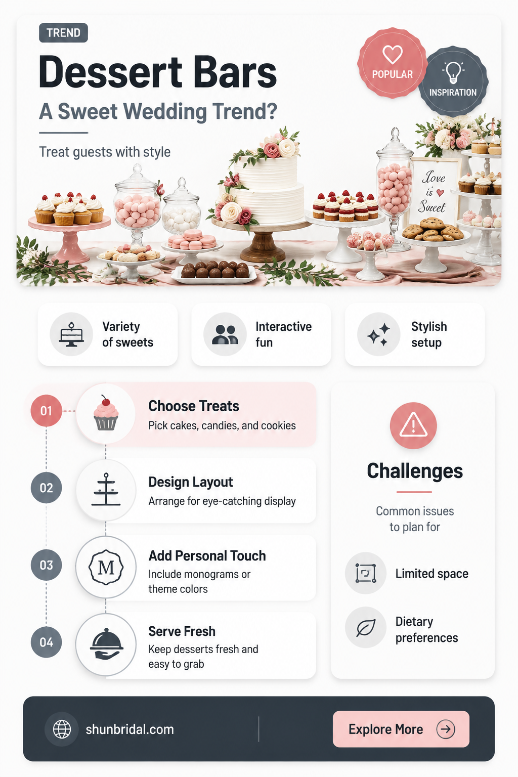 are dessert bars popular for weddings