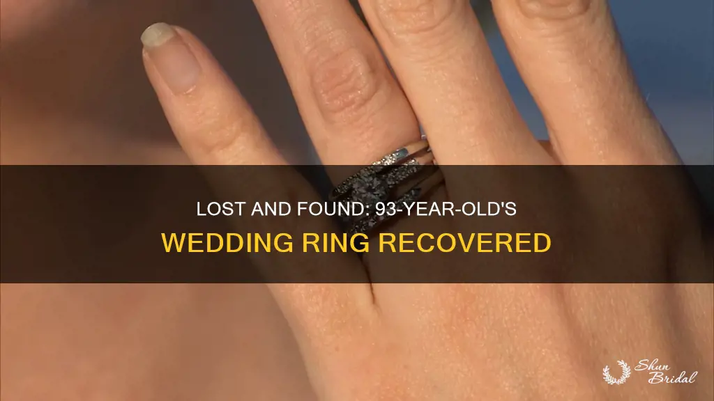 did 93 year old woman find her missing wedding ring