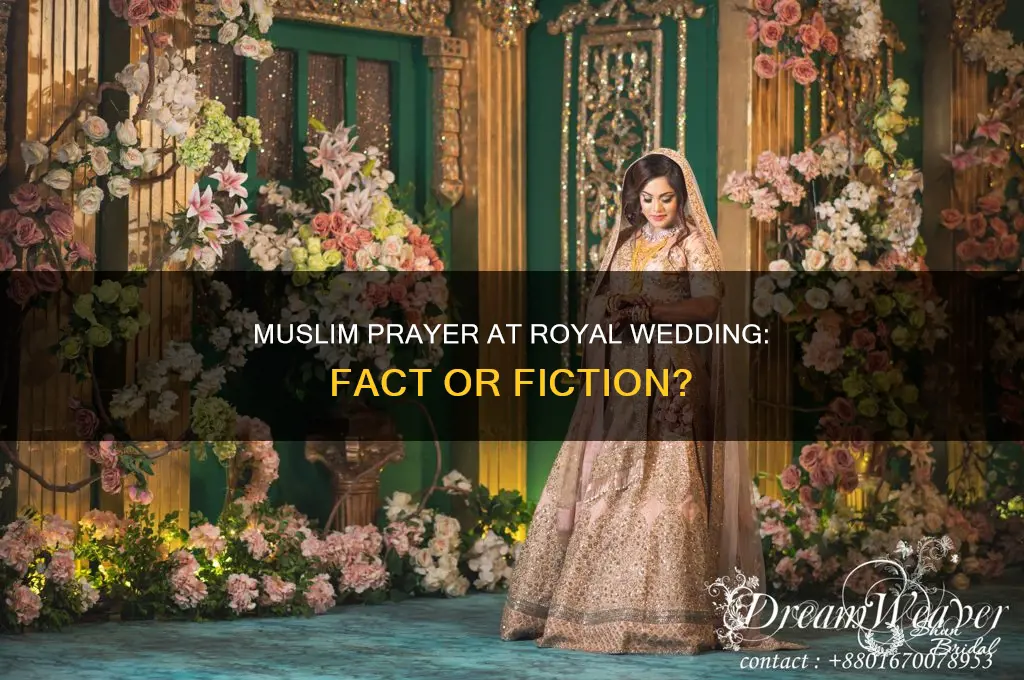 did a muslim pray at the royal wedding
