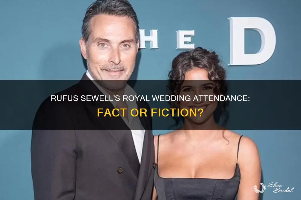 did actor rufus sewell attend the royal wedding