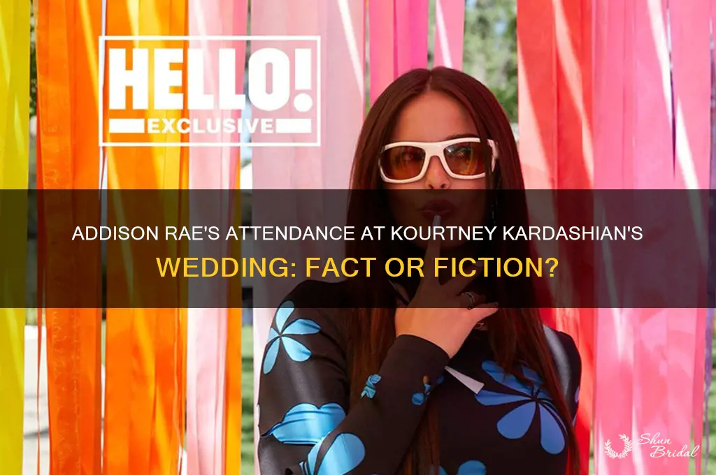 did addison rae go to kourtney kardashian