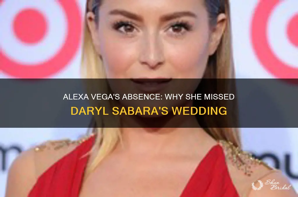 did alexa vega go to daryl sabara wedding
