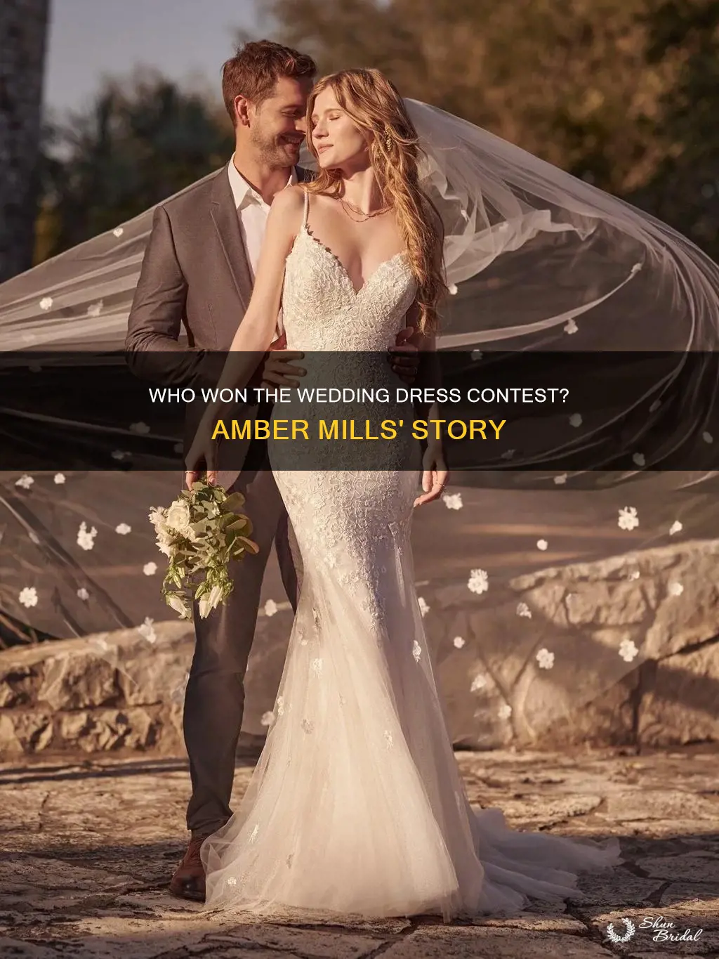 did amber mills win the toilet paper wedding dress contest