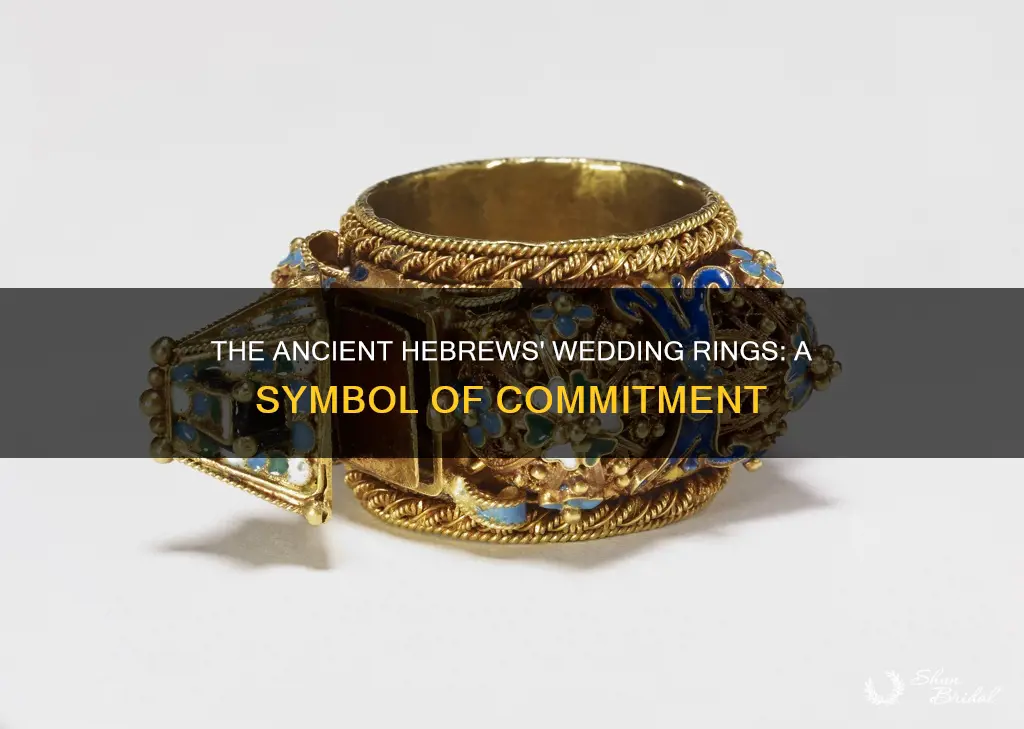 did ancient hebrews wedding rings