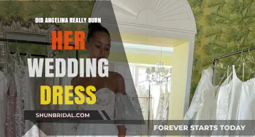 Angelina's Wedding Dress: Burnt by Her Own Hands?