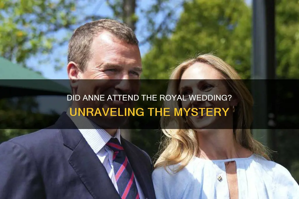 did anne attend the royal wedding