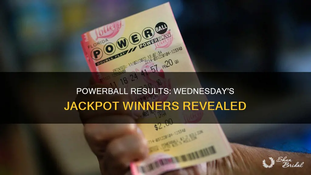 did anyone win powerball wed