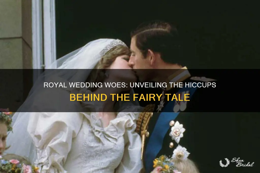 did anything go wrong with the royal wedding