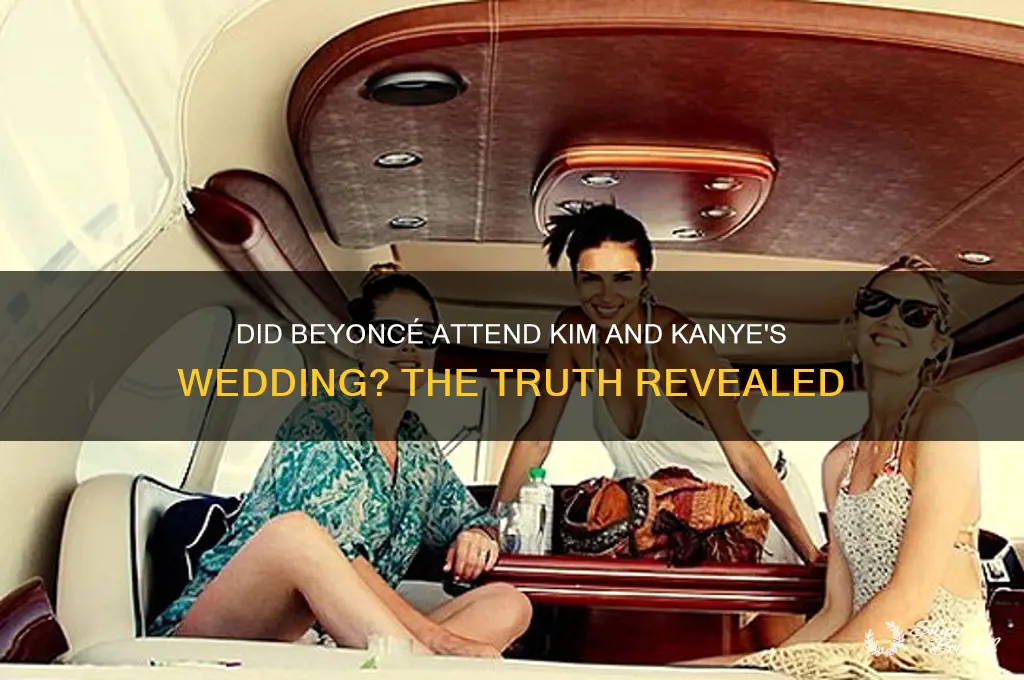 did beyonce go to kim and kanye wedding