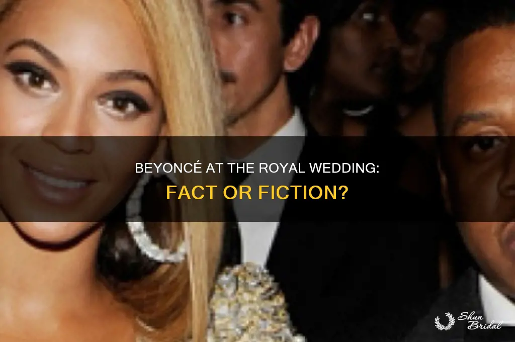 did beyonce go to the royal wedding