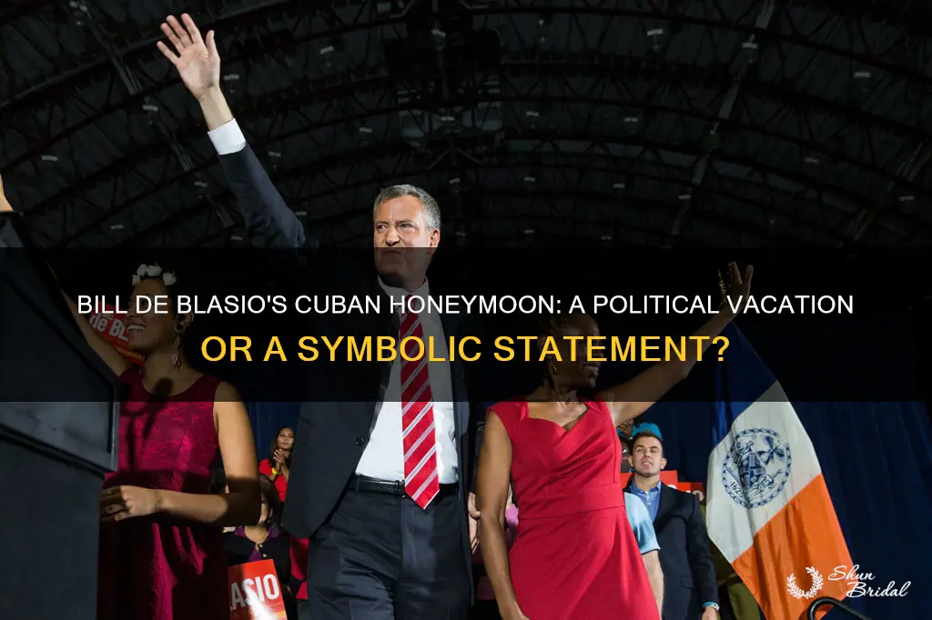 did bill deblasio honeymoon in cuba