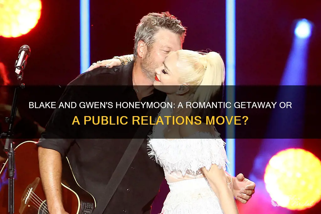 did blake and gwen go on a honeymoon