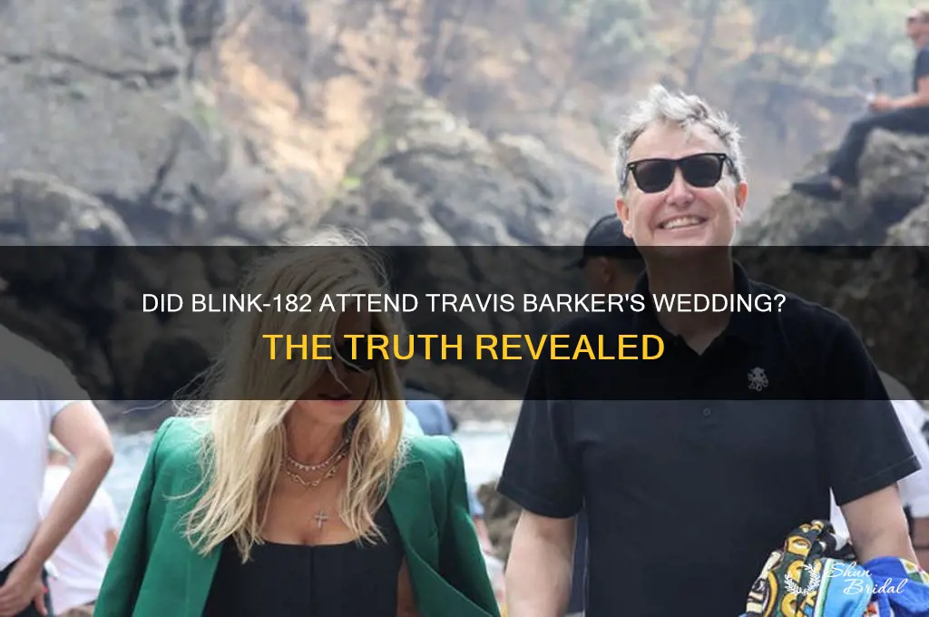 did blink 182 go to travis wedding