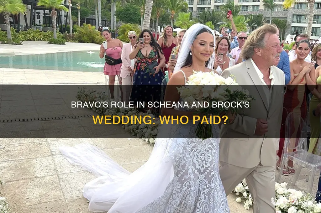 did bravo pay for scheana and brock wedding