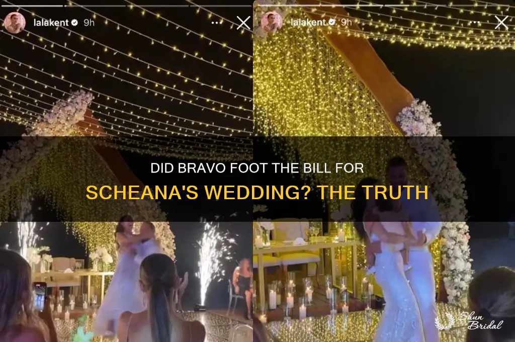 did bravo pay for scheana wedding