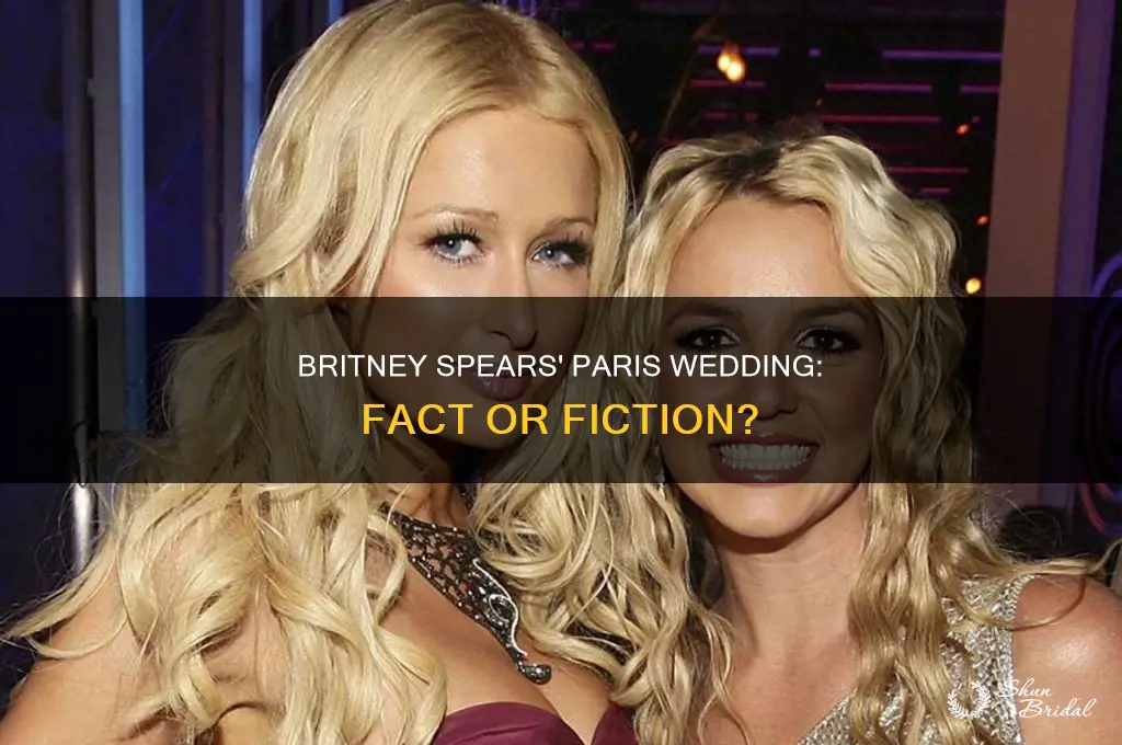 did britney go to paris wedding