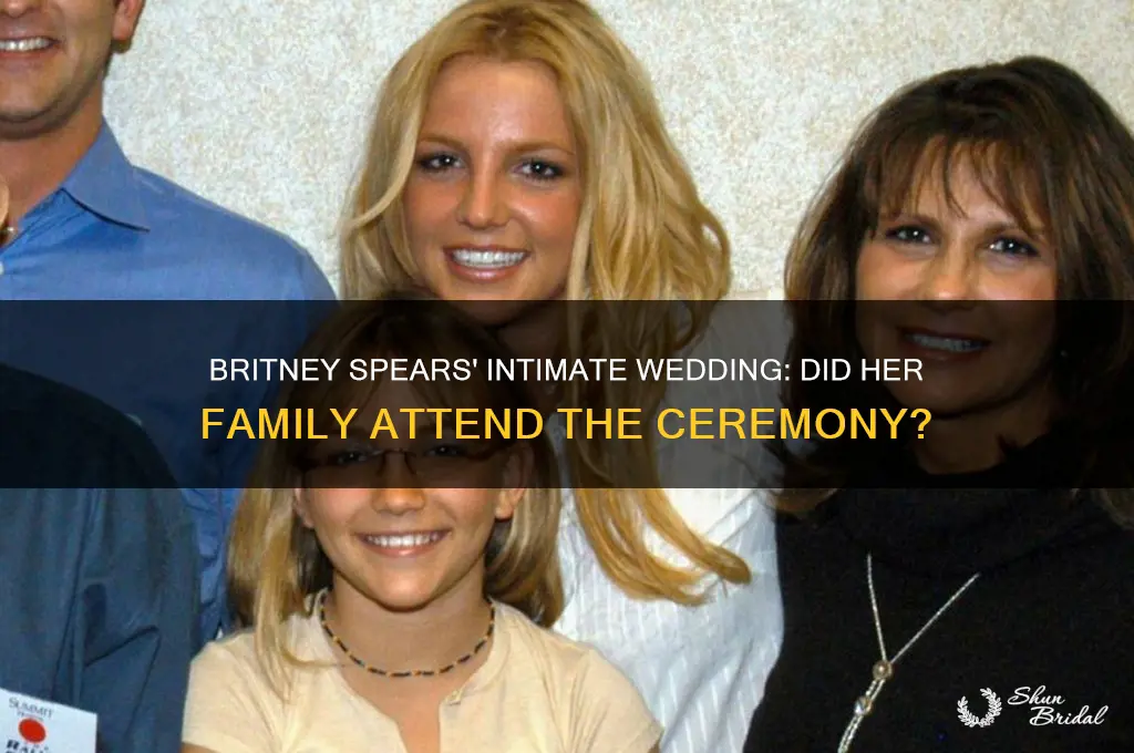 did britney spears family go to her wedding