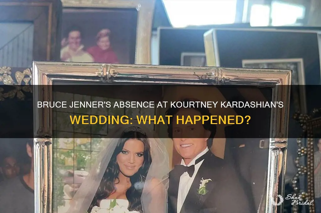 did bruce jenner go to kourtney wedding