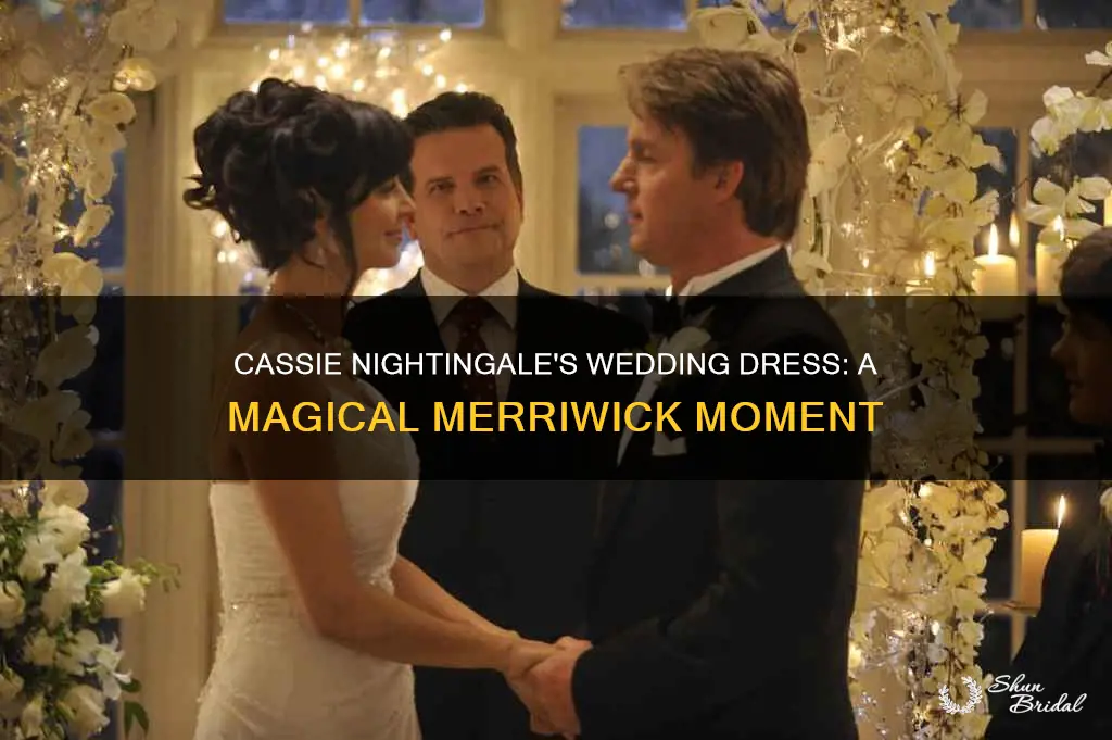 did cassie nightingale where elizabeth merriwick wedding dress