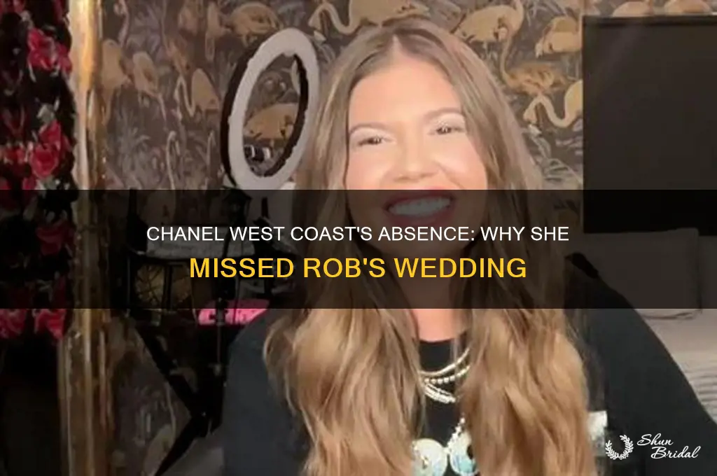 did chanel west coast go to robs wedding