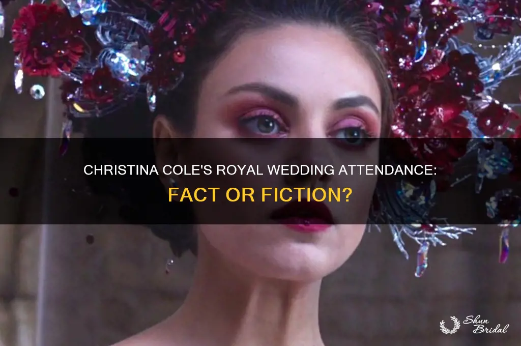 did christina cole go to the royal wedding