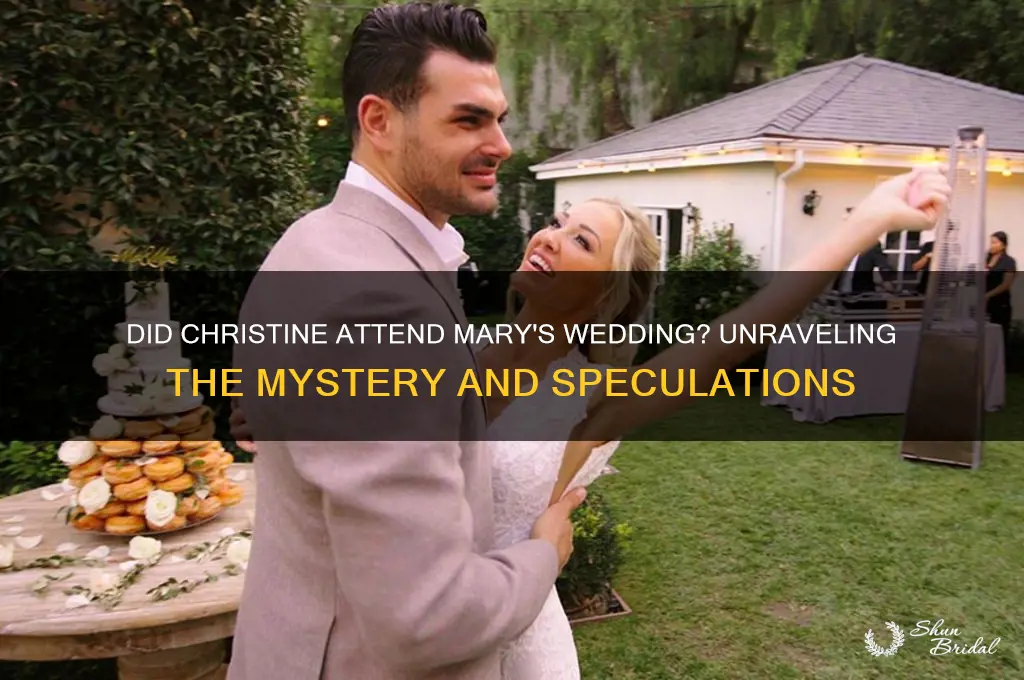 did christine go to mary