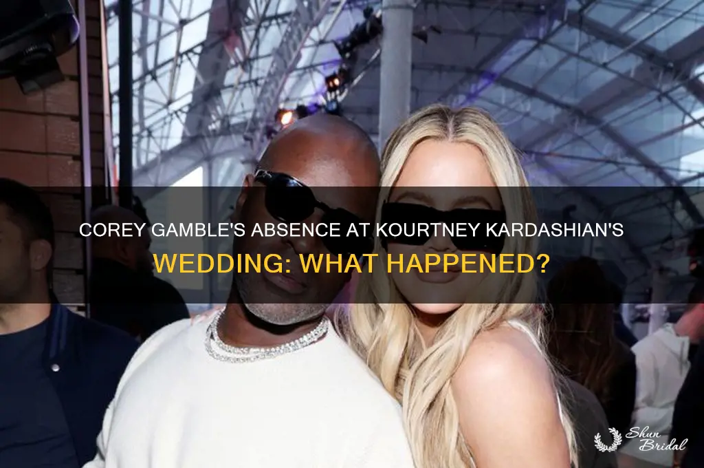 did corey gamble go to kourtney kardashian