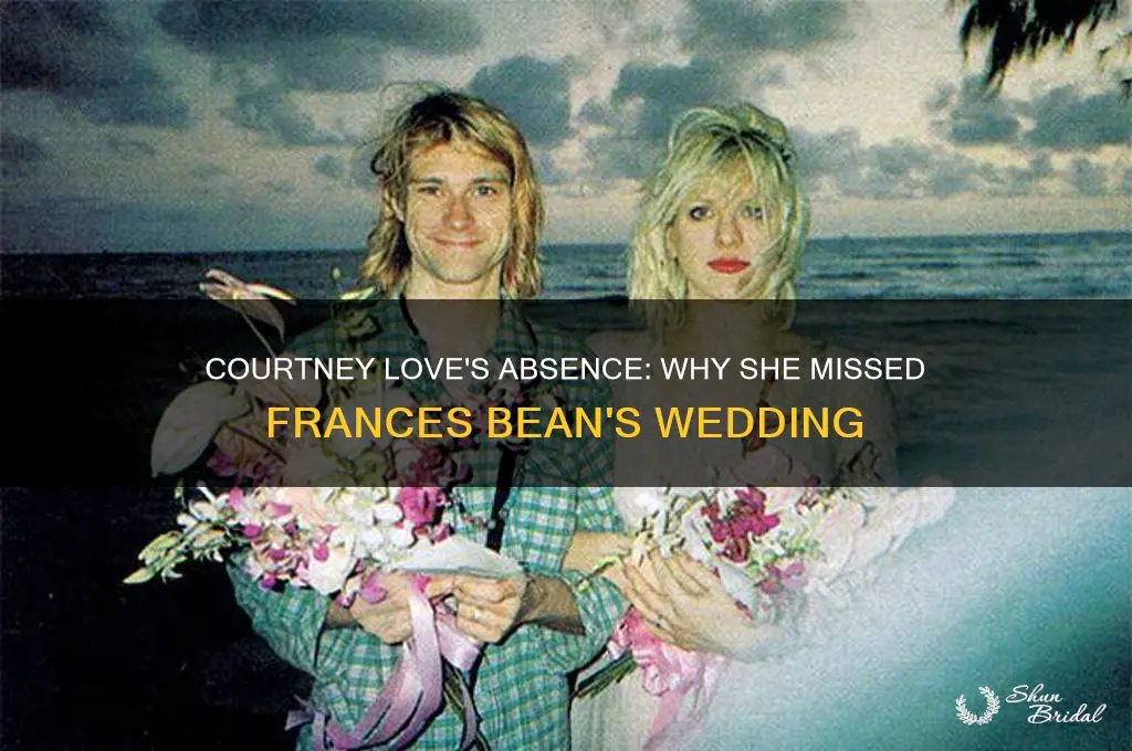 did courtney love go to frances wedding