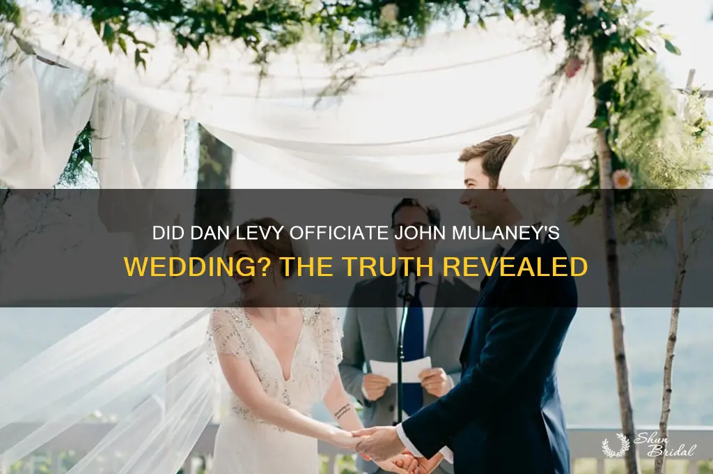 did dan levy officiate john mulaney wedding