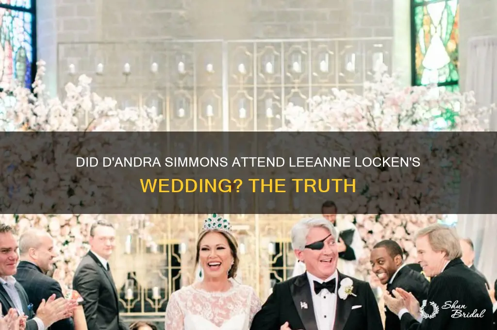 did dandra simmons go to leeane lockens wedding