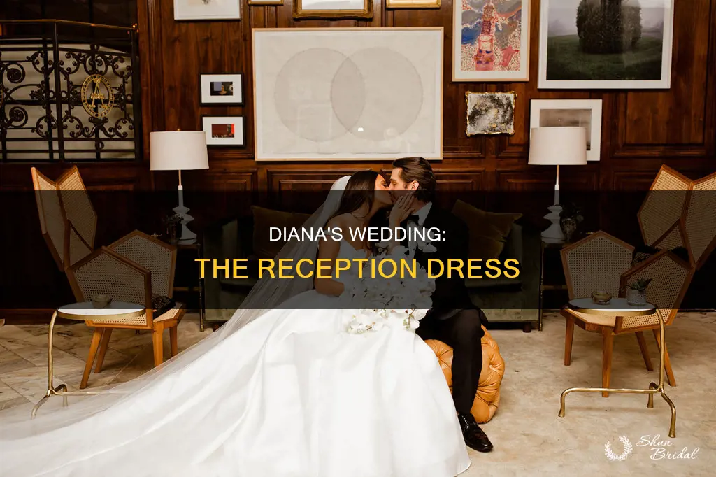 did diana have a reception wedding dress