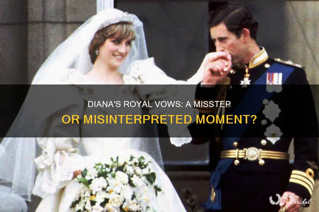 did diana mess up her vows