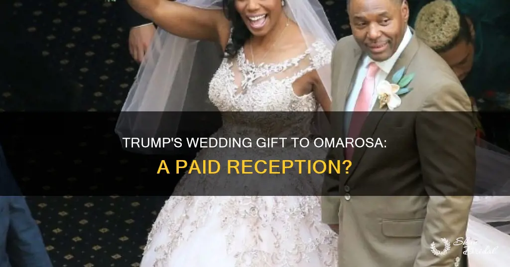 did donald trump pay for omarosa wedding reception