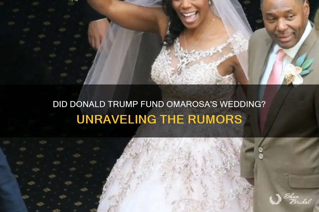 did donald trump pay for omarosa wedding