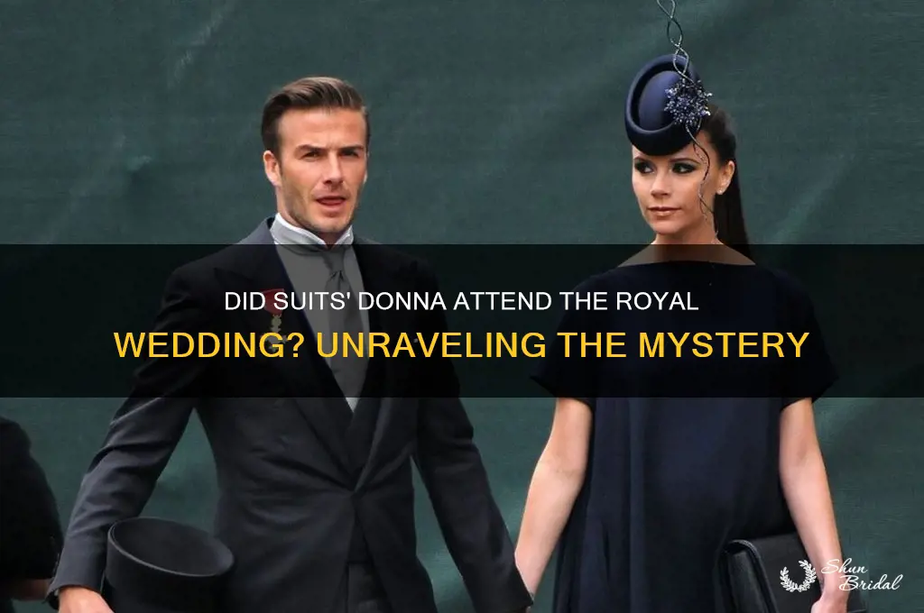 did donna from suits attend royal wedding