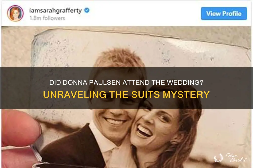 did donna paulsen go to the wedding