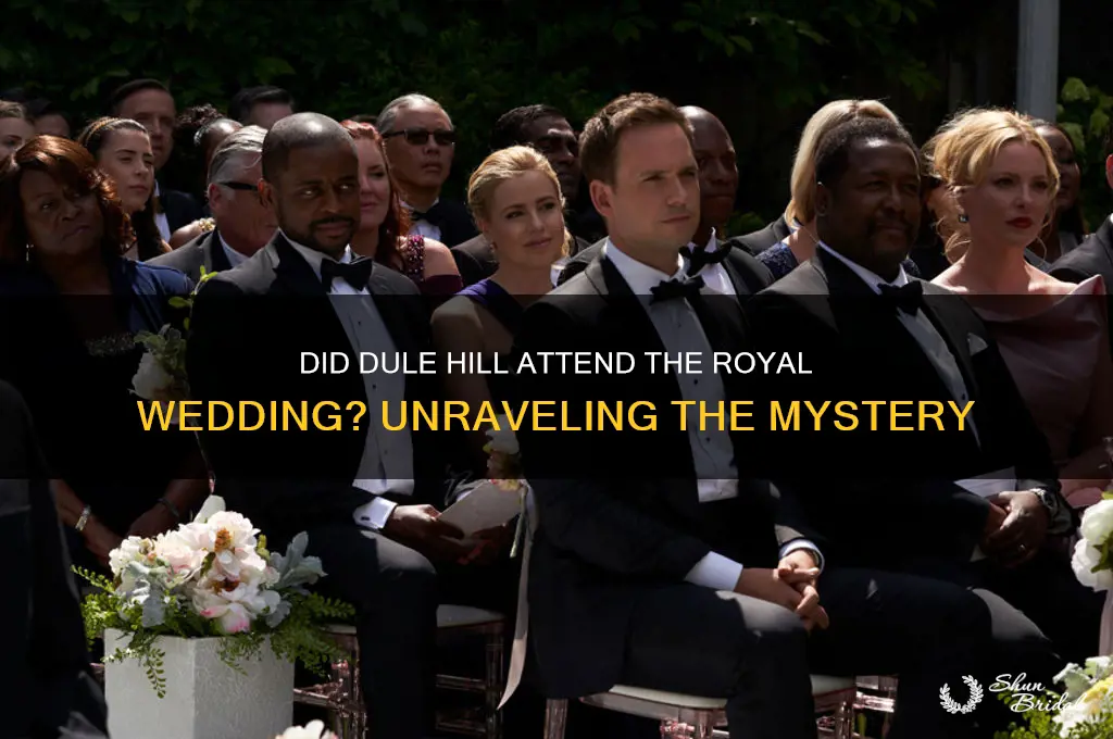 did dule hill go to the royal wedding