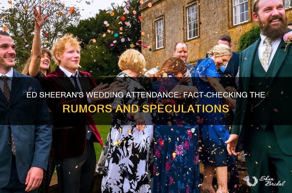 did ed sheeran go to the wedding