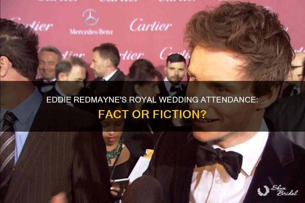 did eddie redmayne attend the royal wedding