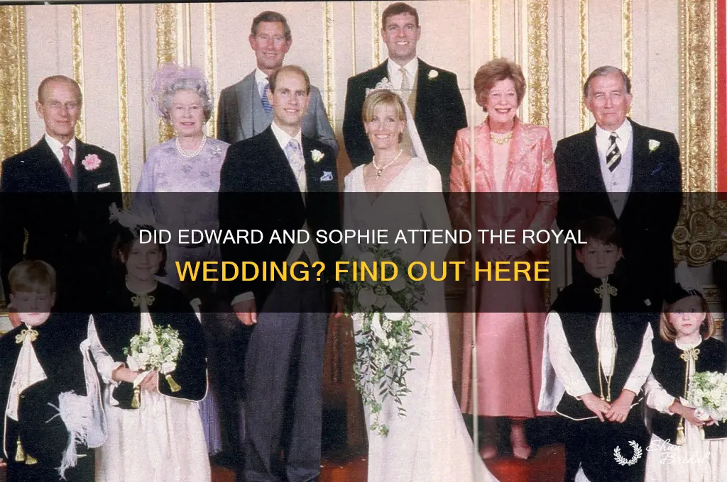 did edward and sophie attend the royal wedding