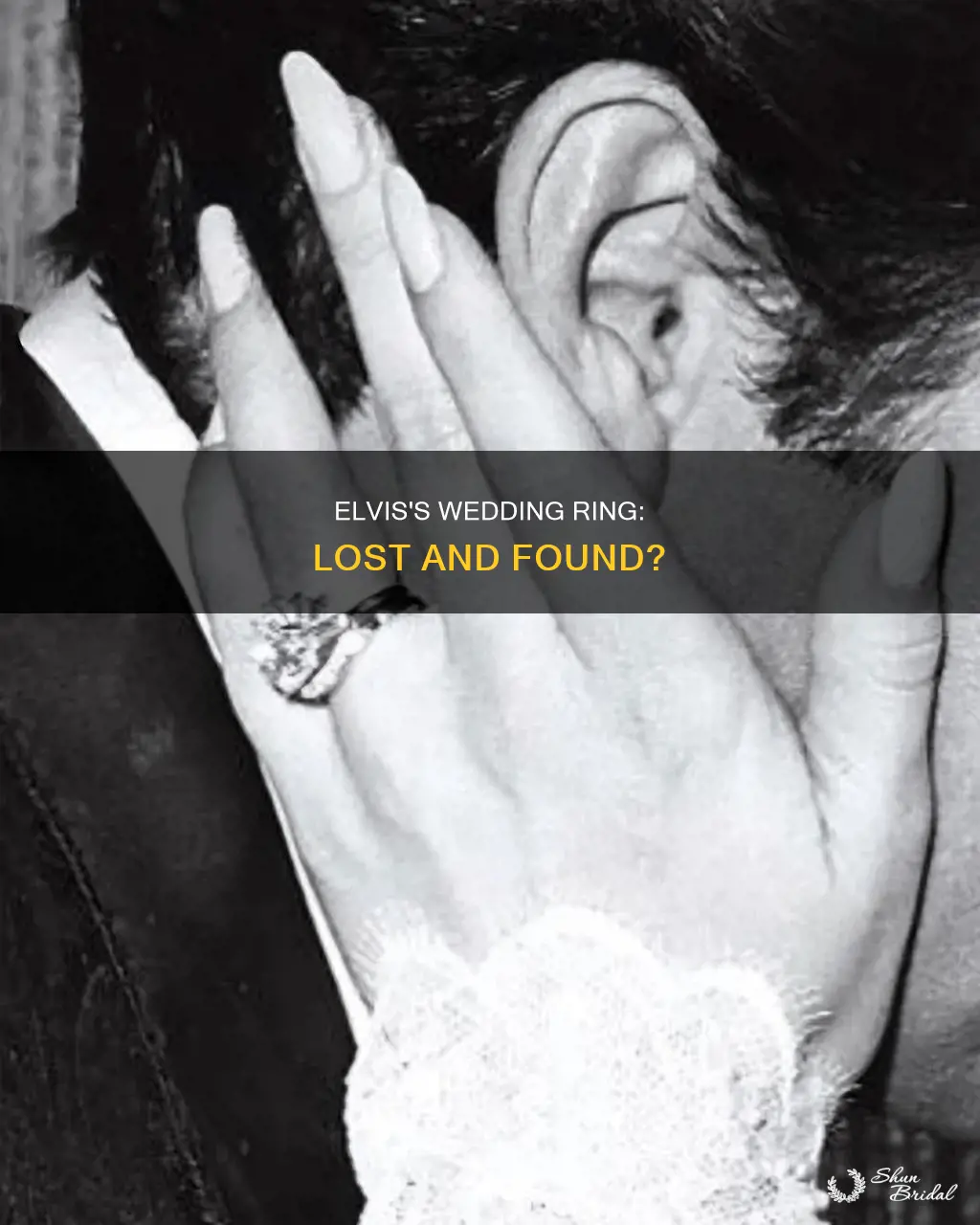 did elvis lose his wedding ring