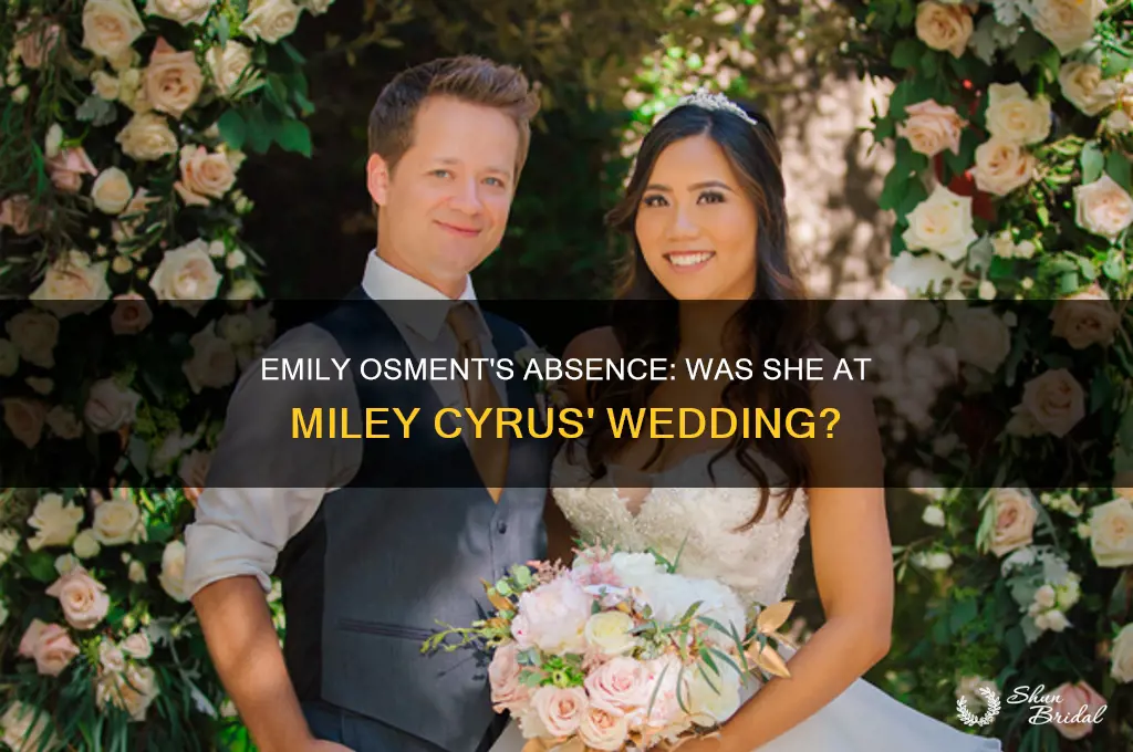 did emily osment go to miley cyrus wedding