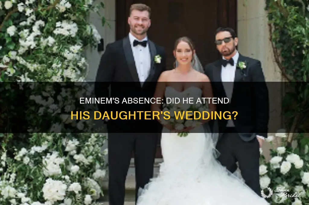 did eminem go to daughters wedding