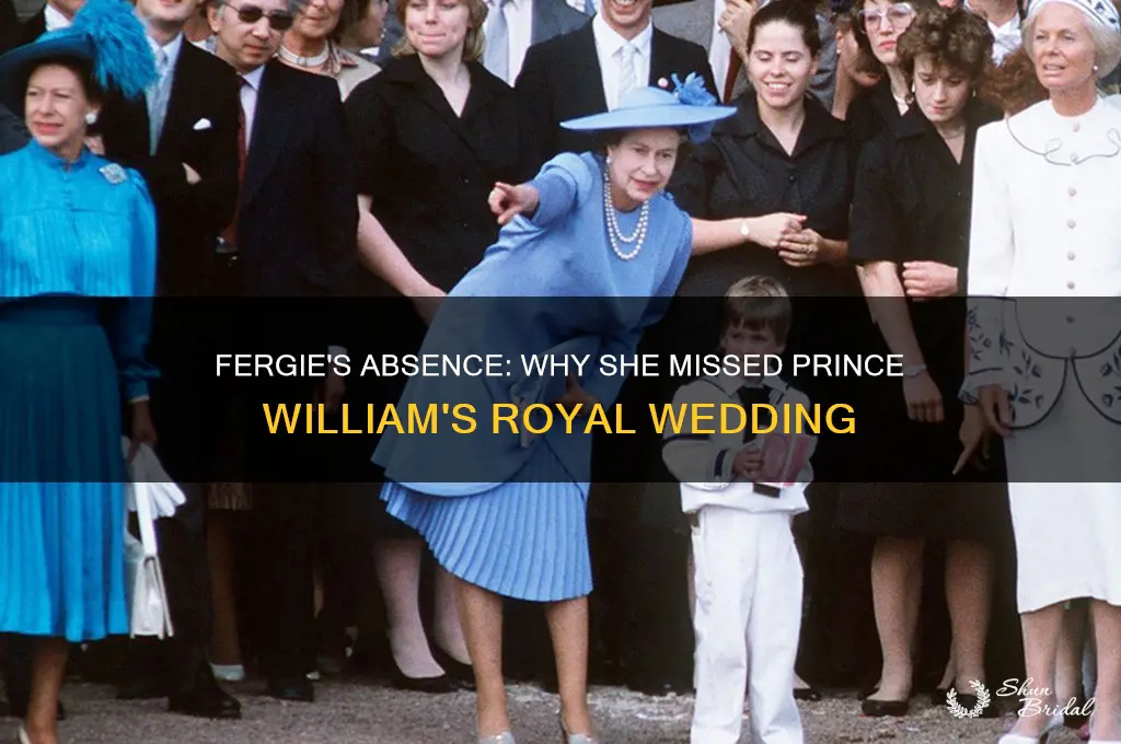 did fergie go to williams wedding