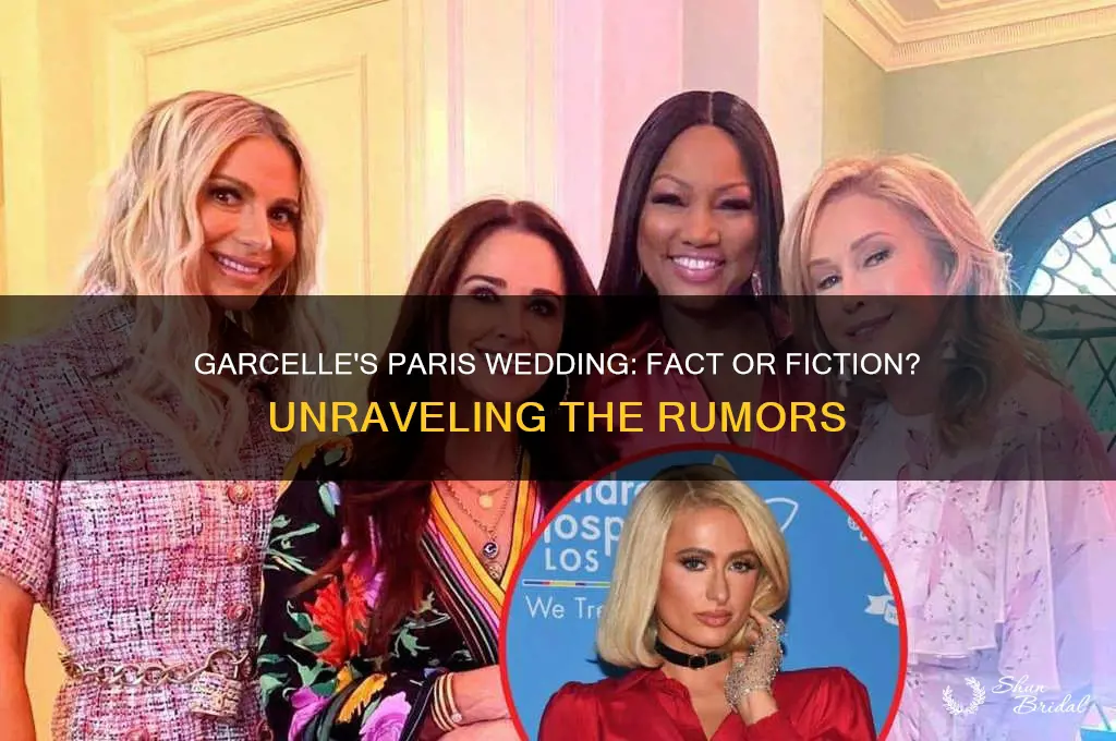 did garcelle go to paris wedding