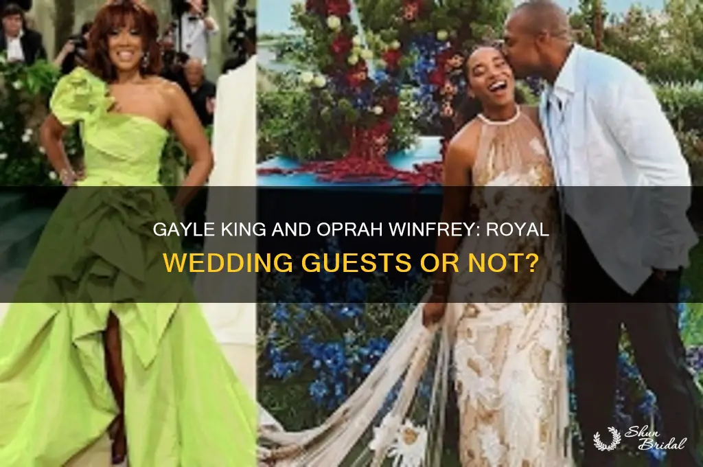 did gayle and oprah attend royal wedding