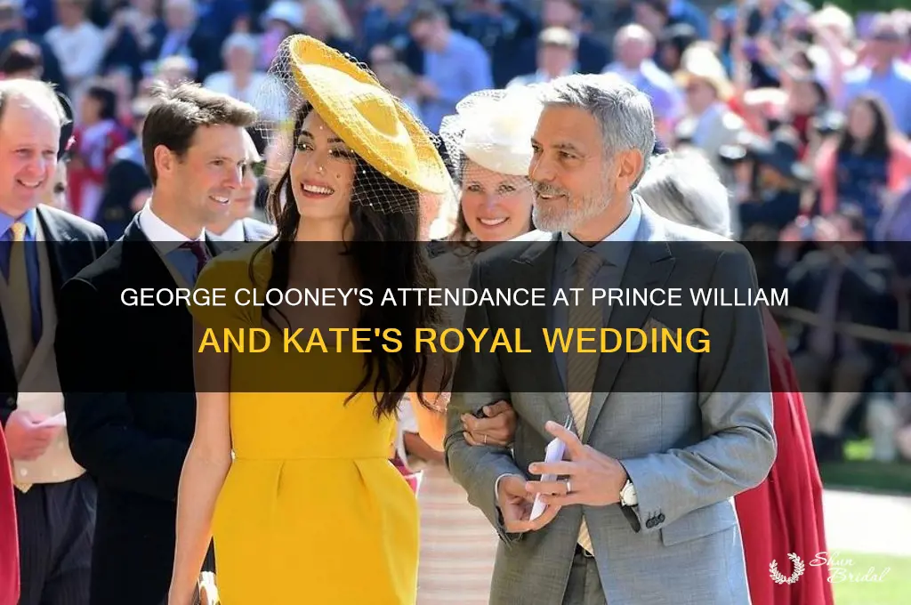 did george clooney go to prince williams and kate