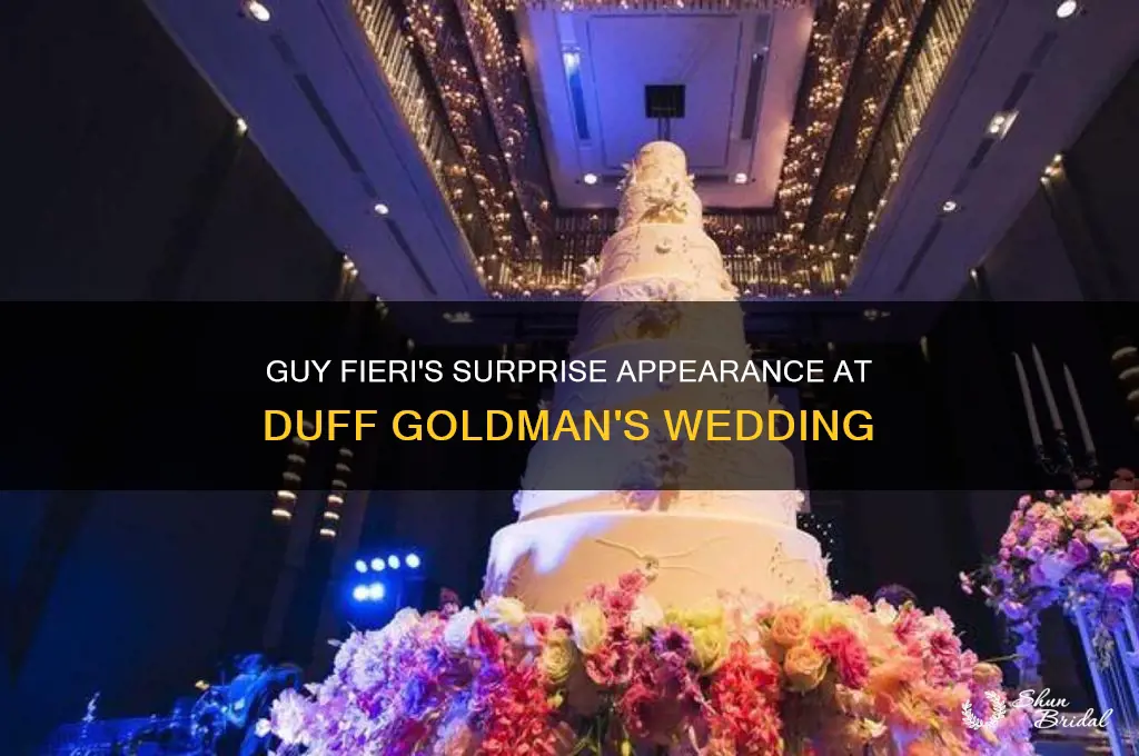 did guy fieri go to duff goldman wedding