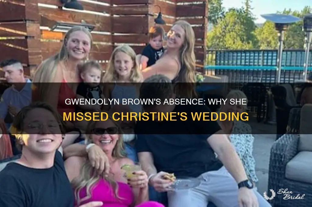 did gwendolyn brown go to christine