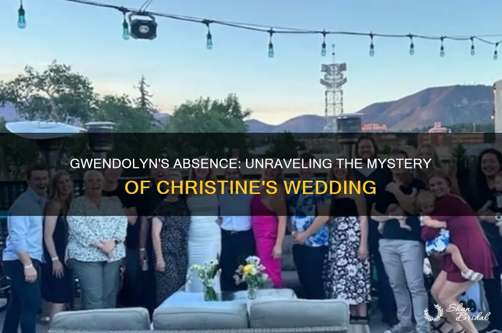 did gwendolyn go to christine
